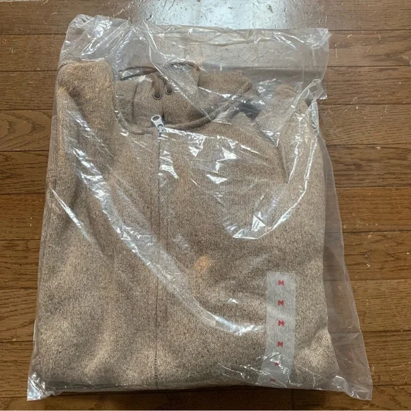 Old Navy Mens Fleece-Knit Zip Hoodie | M | Camel Brown NEW!! - Picture 10 of 10